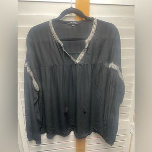 Madewell Puff sleeve Blouse Sz L